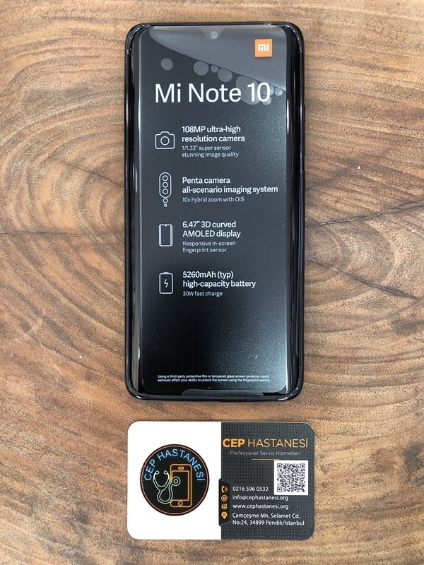 Xiaomi Mi Note 10 Ekran Değişimi